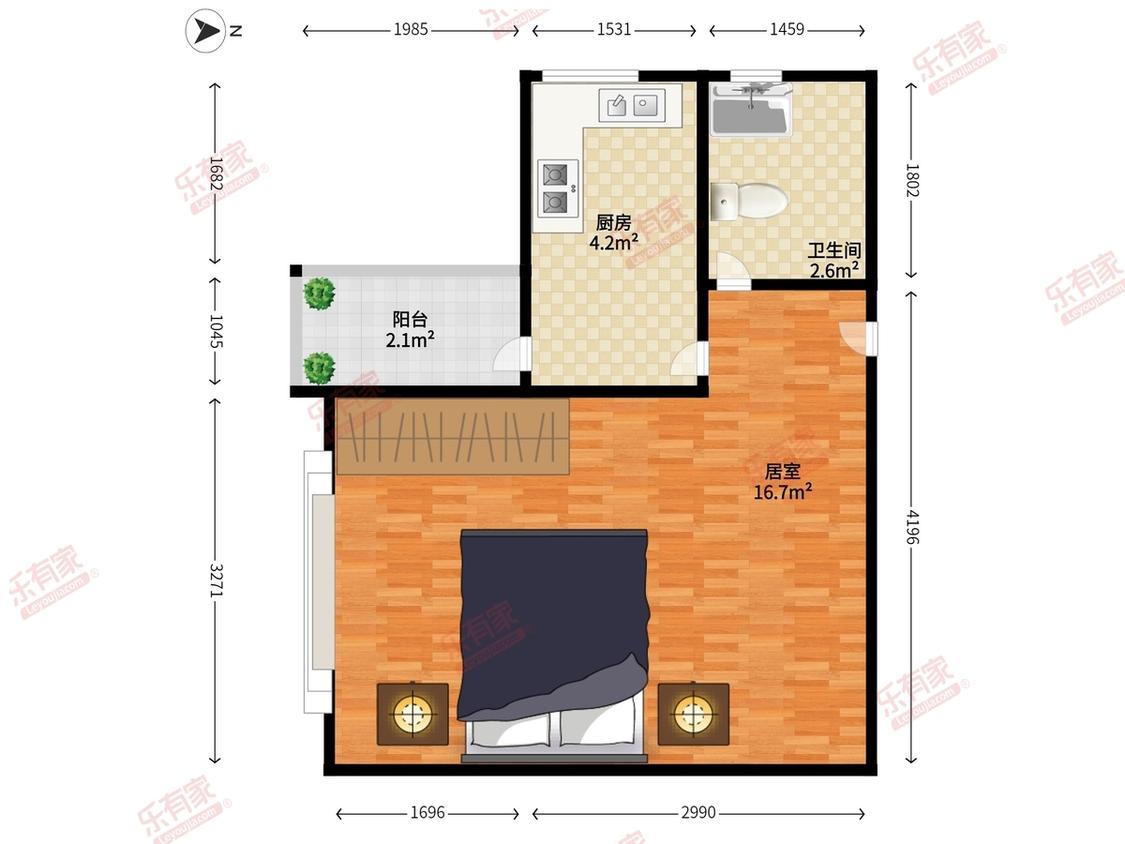 整租·彩天名苑