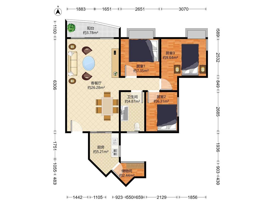 整租·长城盛世家园(二期)