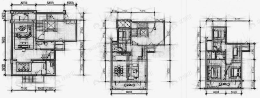 4室4厅4卫建面290平户型图