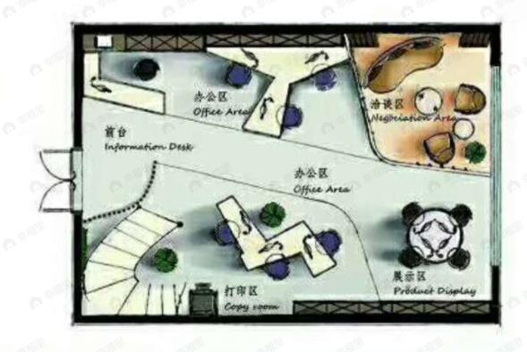 1室1厅1卫建面72平户型图