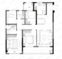 大华峰汇华城4室2厅2卫户型图