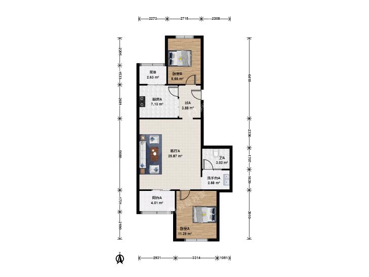 整租·金鑫苑小区