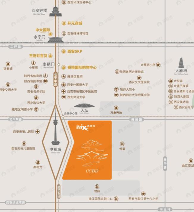 华润置地西安曲江CCBD效果图