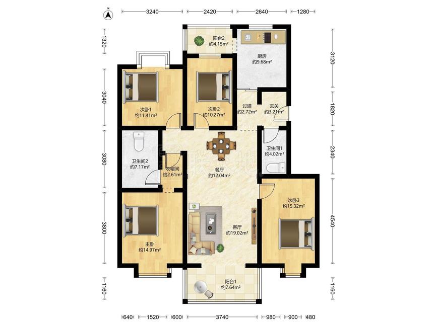 整租·那尔水晶城