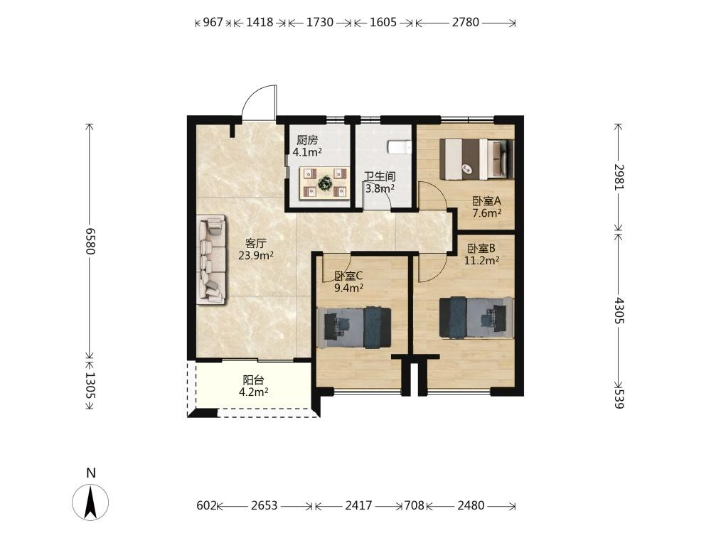 整租·中海湖滨世家(悠然苑)
