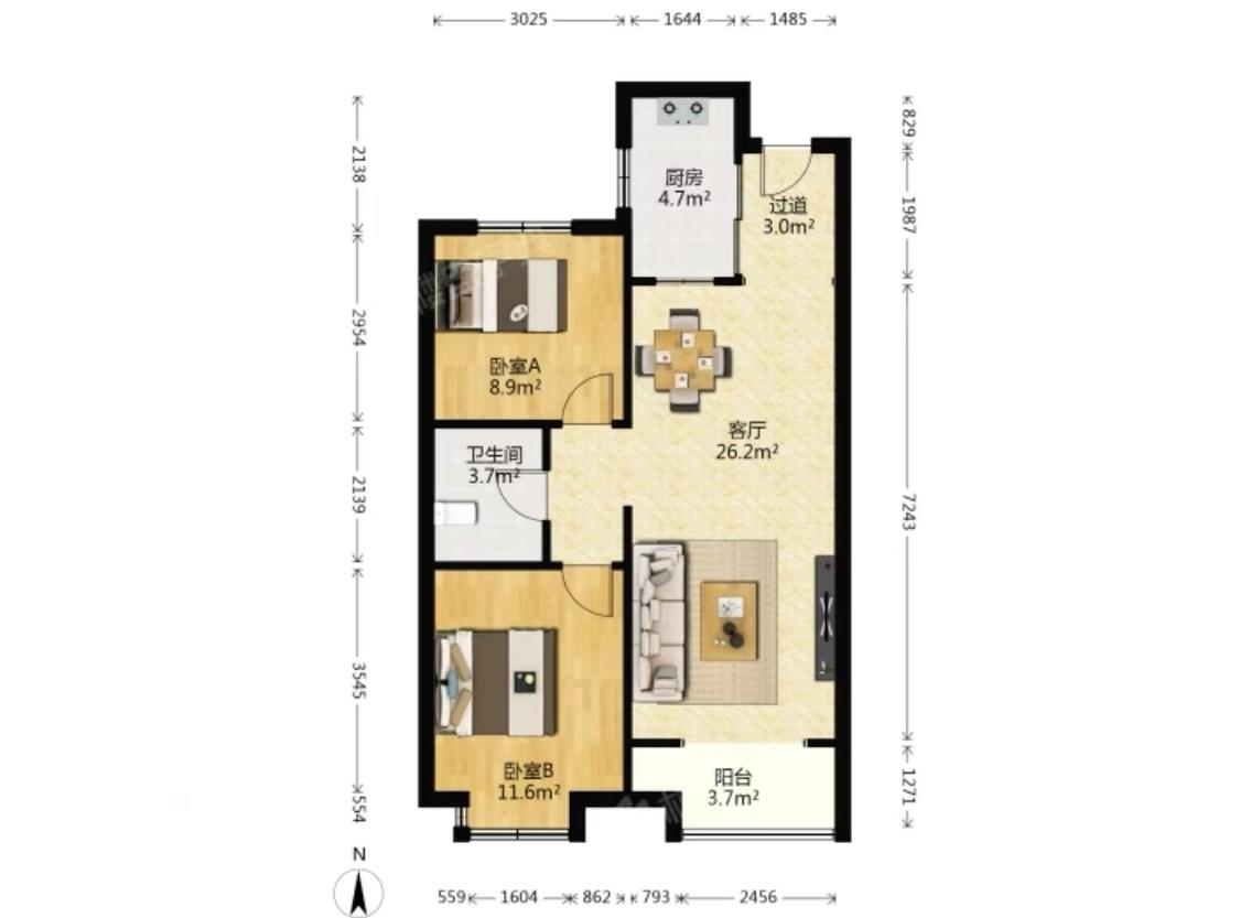 整租·星光岛(玫瑰园）