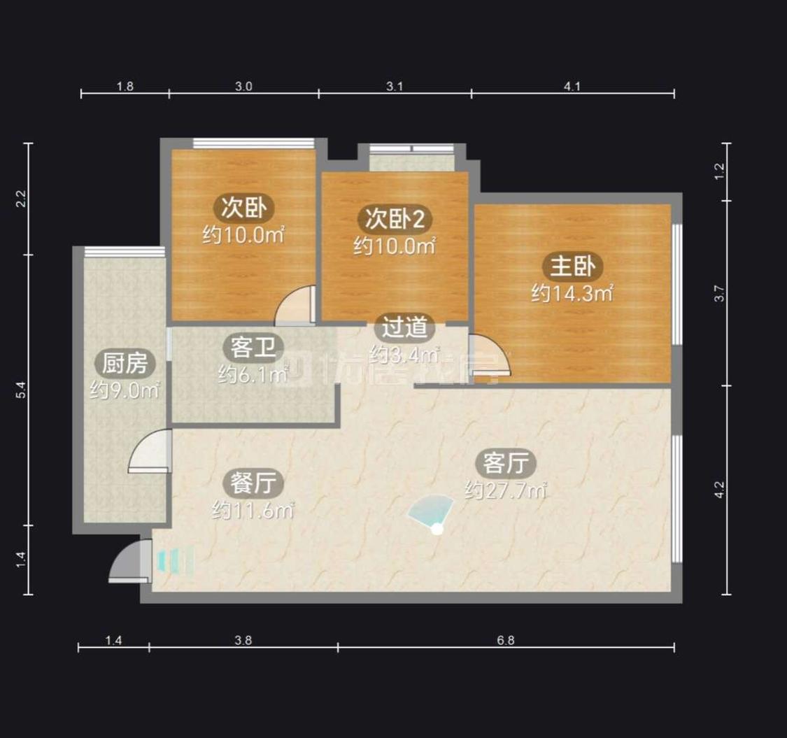 整租·山水润城(雅园)