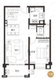 3室3厅3卫建面139平北|南户型图
