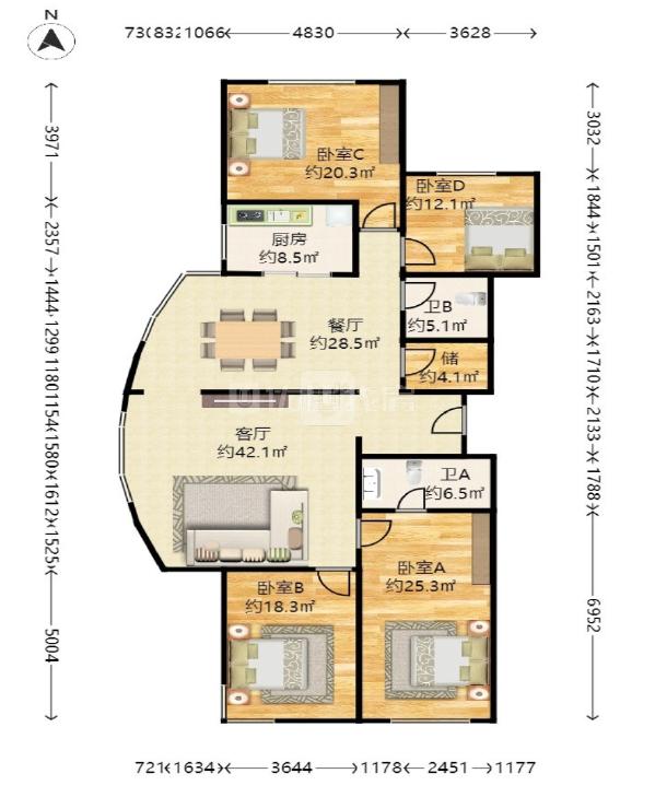 整租·世纪城(春荫园)