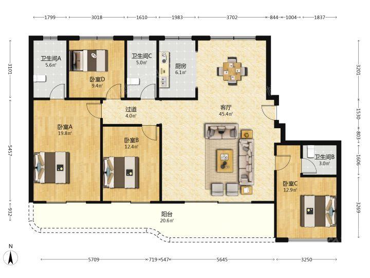 整租·保利凤栖云城