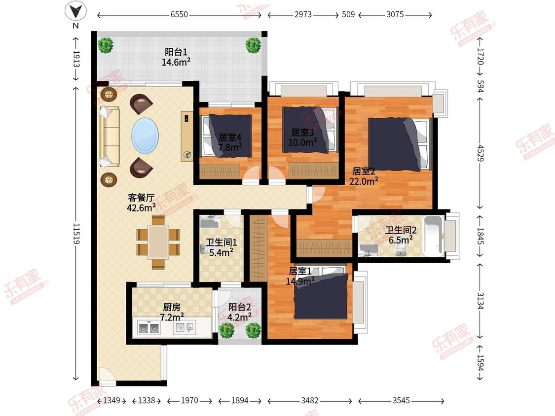 整租·南沙滨海花园(越秀滨海珺城)