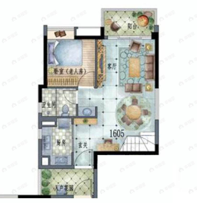 保利半岛4室2厅2卫户型图