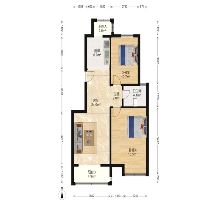 整租·金融街金色漫香郡(北区)