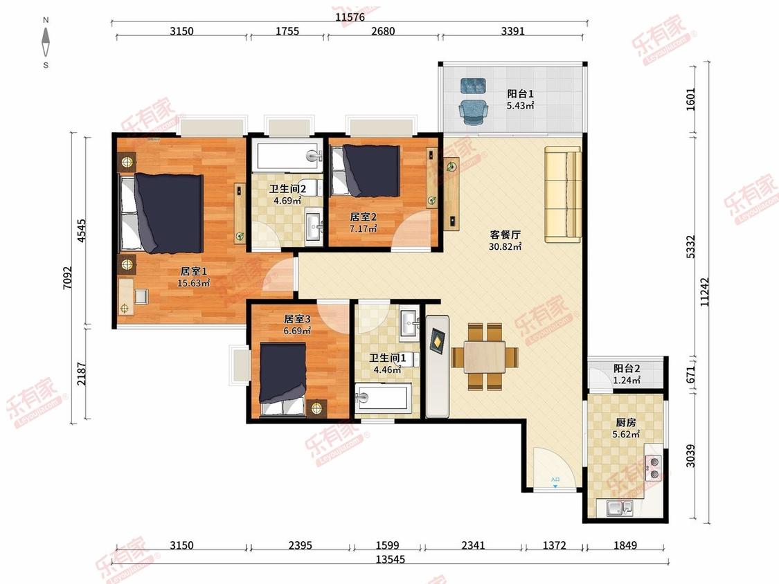 整租·观山嘉苑