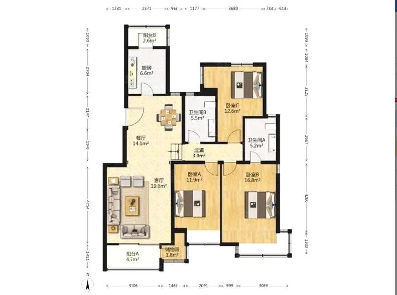 整租·时代龙和大道