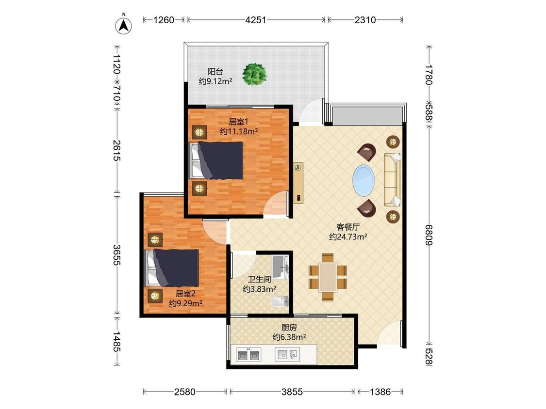 整租·佳兆业可园(六期)