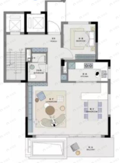 4室2厅3卫建面177平户型图