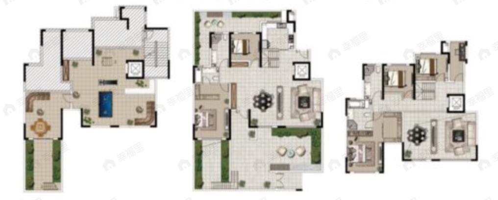 城乡居壹号苑7室3厅4卫户型图
