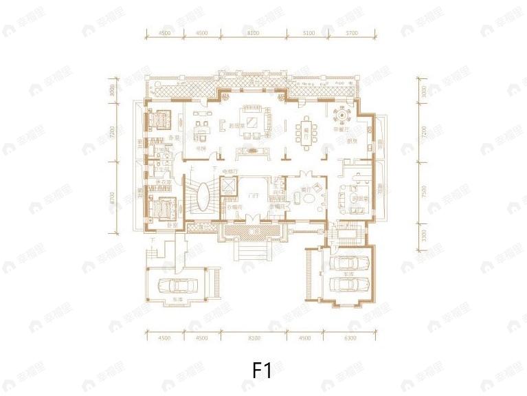 润泽御府6室5厅6卫户型图