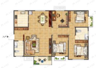 光华雅居4室2厅2卫户型图