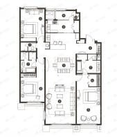 华纳豪园3室2厅3卫户型图