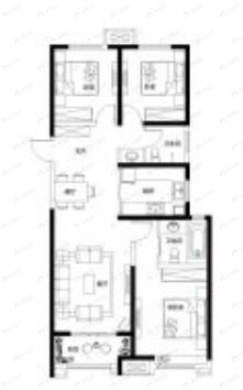 高科麓湾国际社区3室2厅2卫户型图