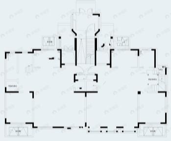 2室2厅3卫建面211m²南户型图