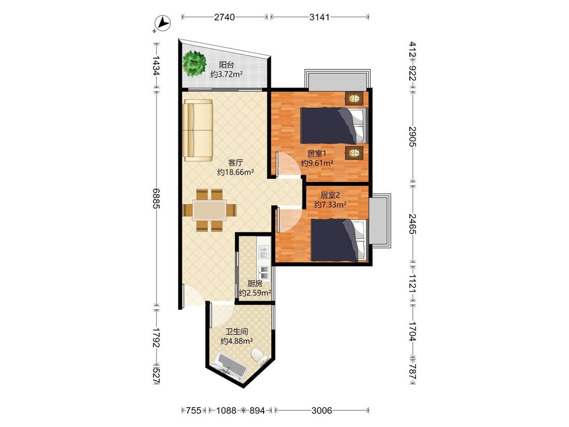 整租·嘉宝田花园