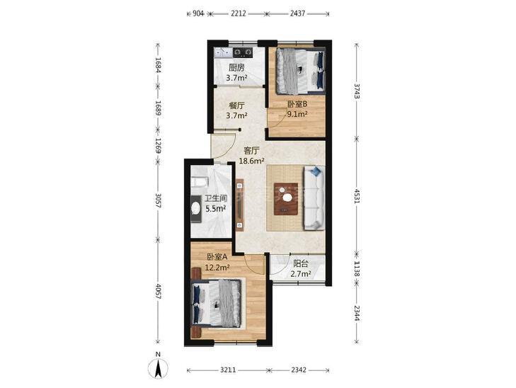 整租·燕化星城建德二里