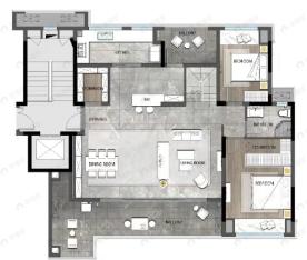 龙湖焕城5室4厅3卫户型图