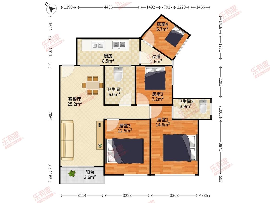 整租·前城滨海花园