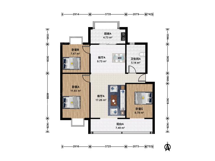 整租·疃里二区