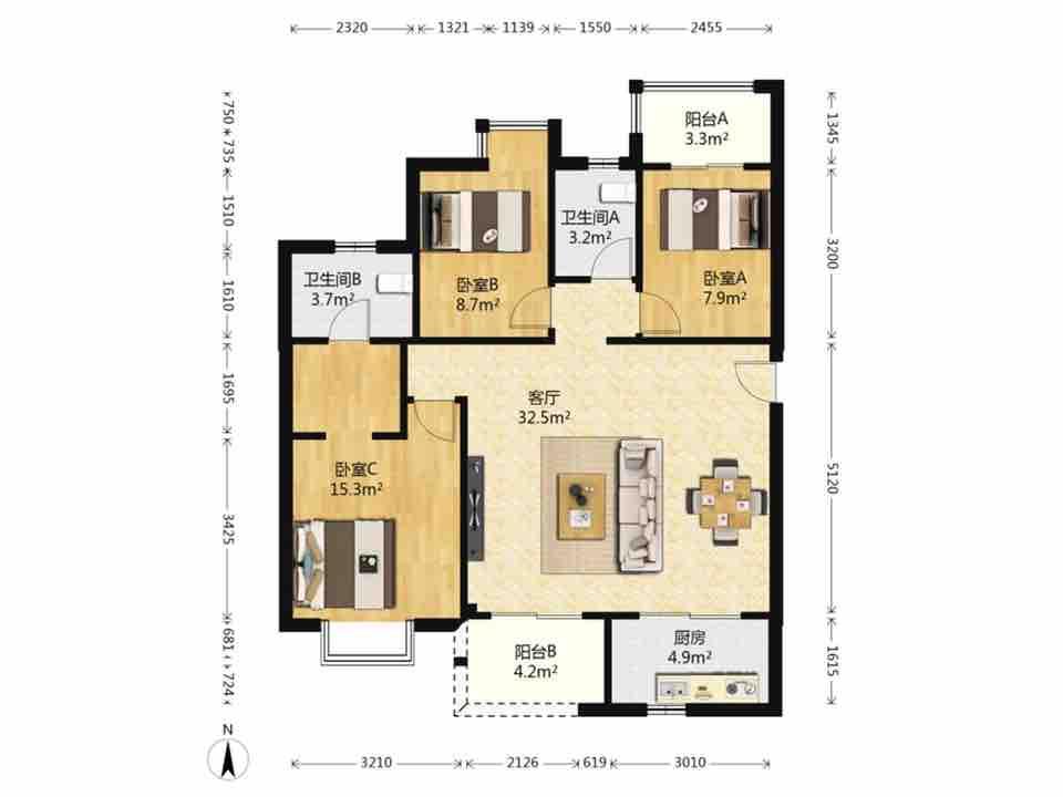 整租·中骏蓝湾尚都