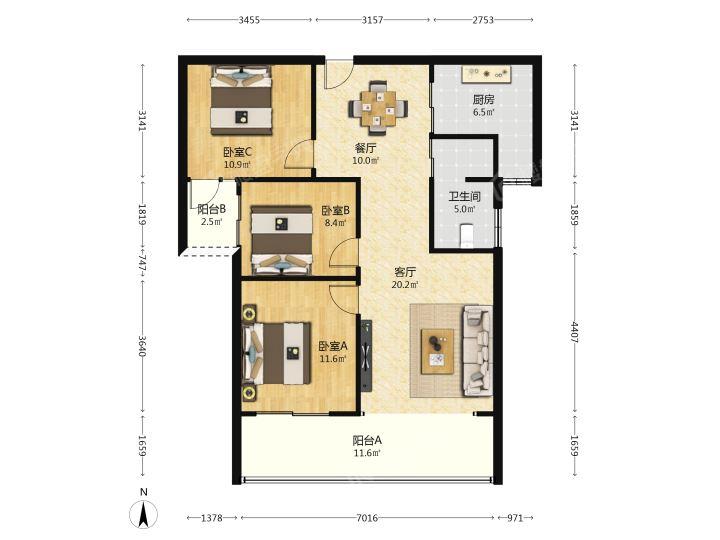 整租·祥力阳光时代