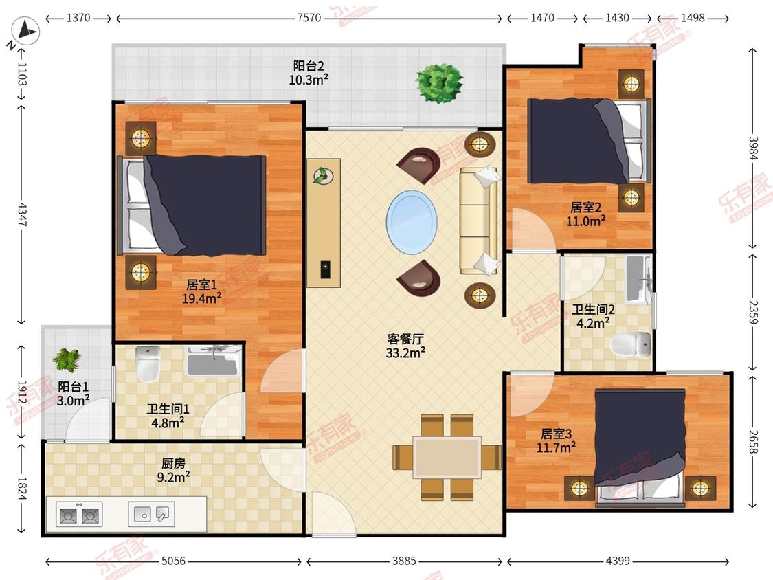 整租·南沙金茂湾