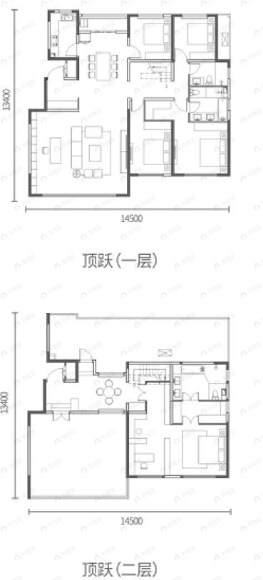 曲江城市树5室2厅3卫户型图