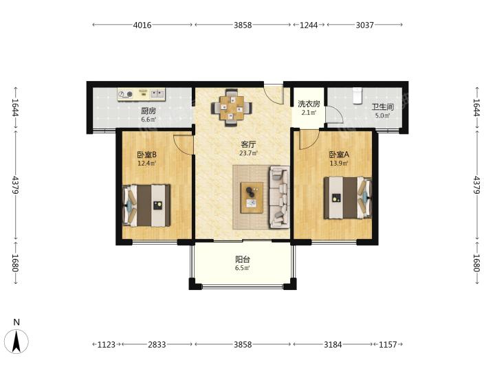整租·海阔天空国瑞城(雅仕苑)