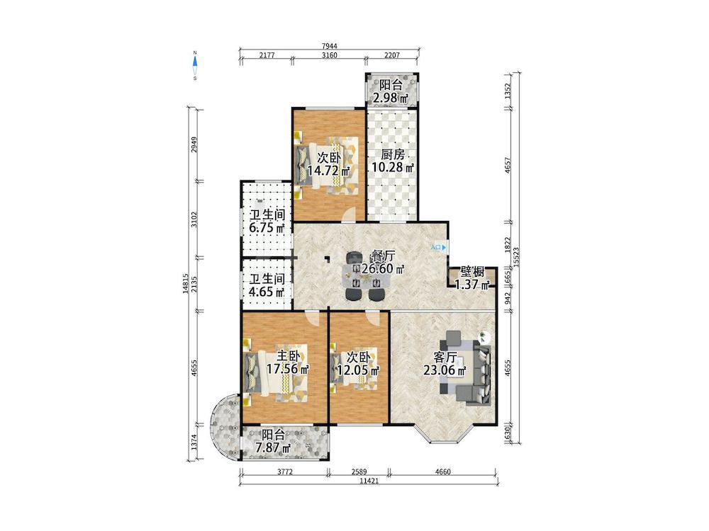 整租·中豪世纪花园