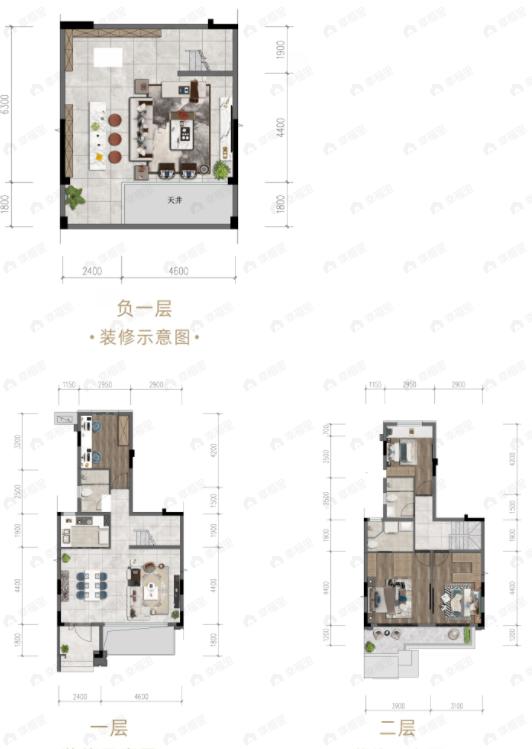 金科中梁美院4室2厅3卫户型图