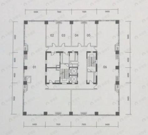 宝能津山汇1室户型图