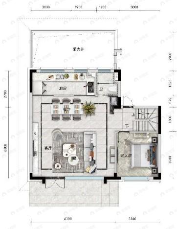 4室2厅3卫建面142平南户型图