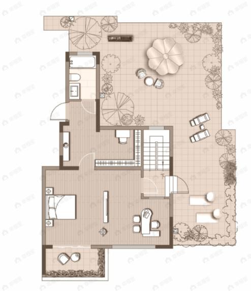 4室3厅3卫建面213平南|北户型图