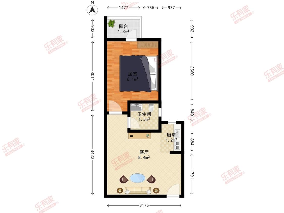 整租·旭飞华天苑