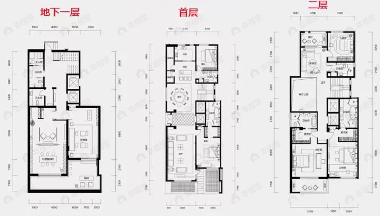 玺萌壹號院5室3厅5卫户型图