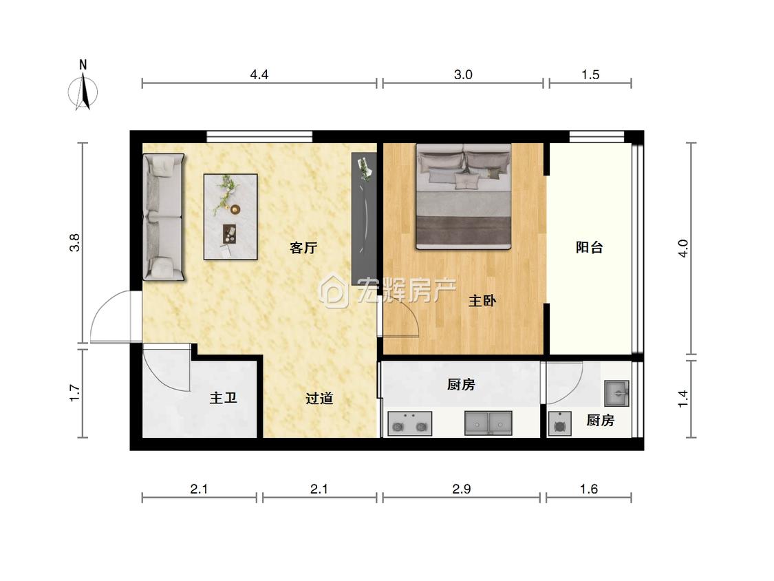 整租·实创现代城