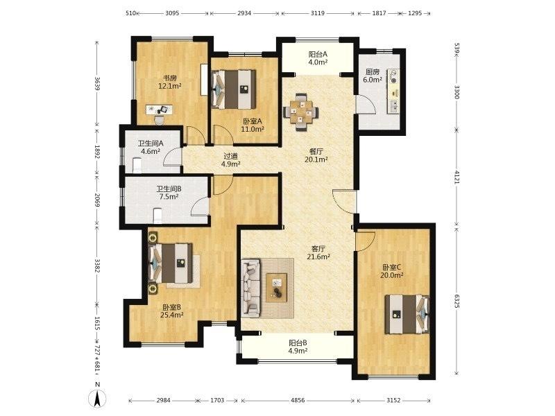 整租·领秀翡翠山(A区)