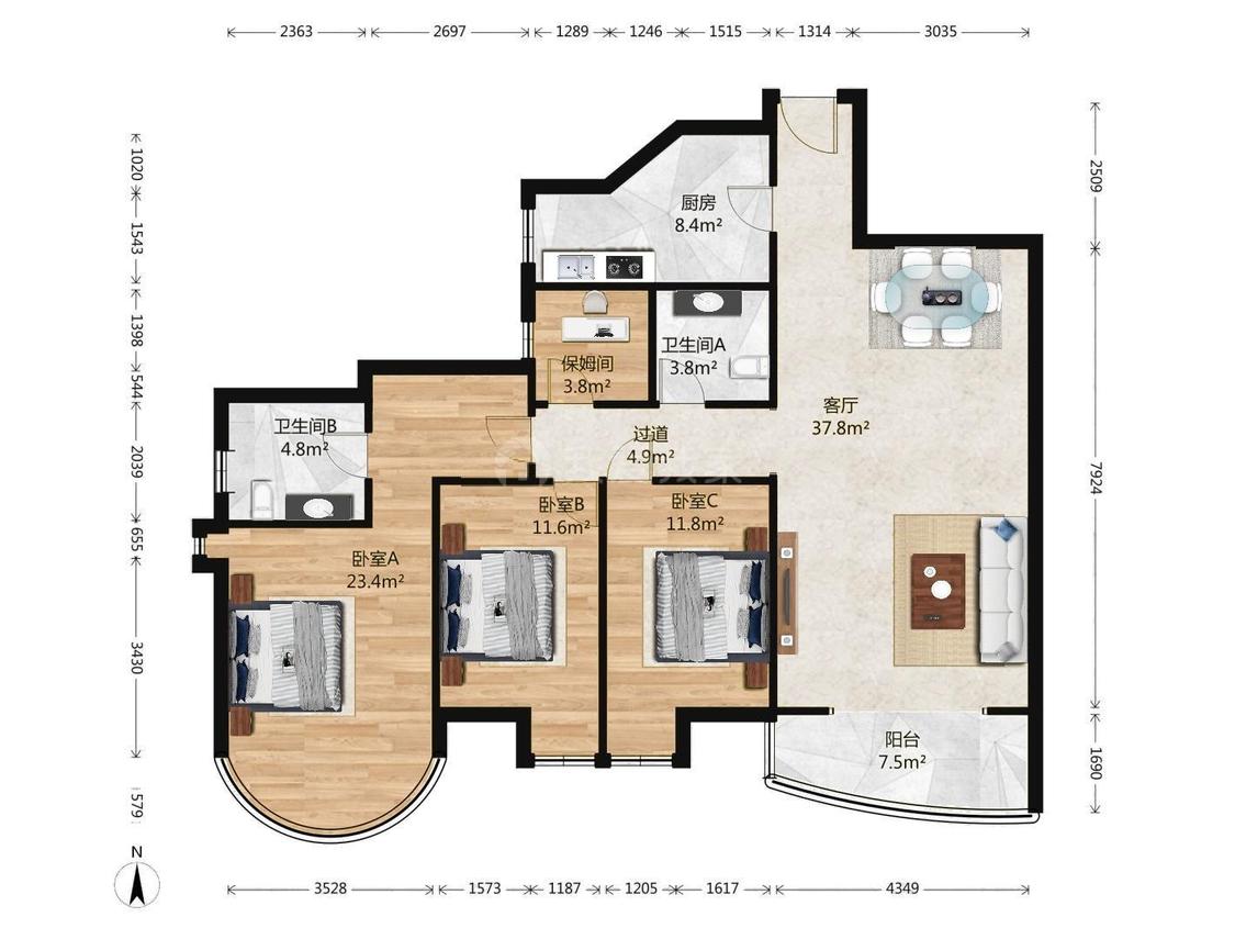 整租·珠江绿洲家园
