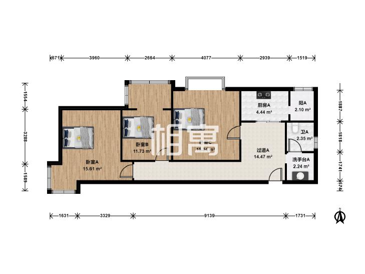 合租·鸿业兴园(一区)
