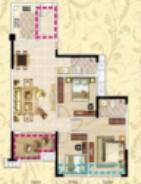 天汇城3室2厅2卫户型图