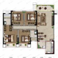 复地天府湾4室2厅2卫户型图